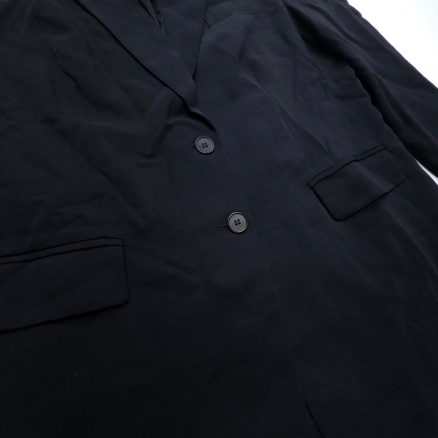 Vintage LITA By Ciara Blazer Shirt Womens XL Black Padded Stretch Italy Made Button Size XL / US 12-14 / IT 48-50 - 6 Thumbnail