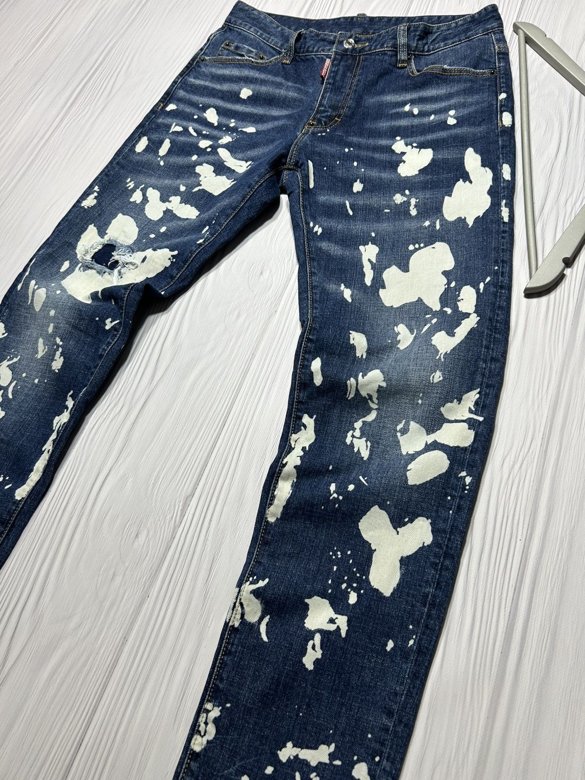 Dsquared2 Dsquared2 Acid Wash Denim Pants Size 32 Made In Italy Size US 32 / EU 48 - 4 Thumbnail