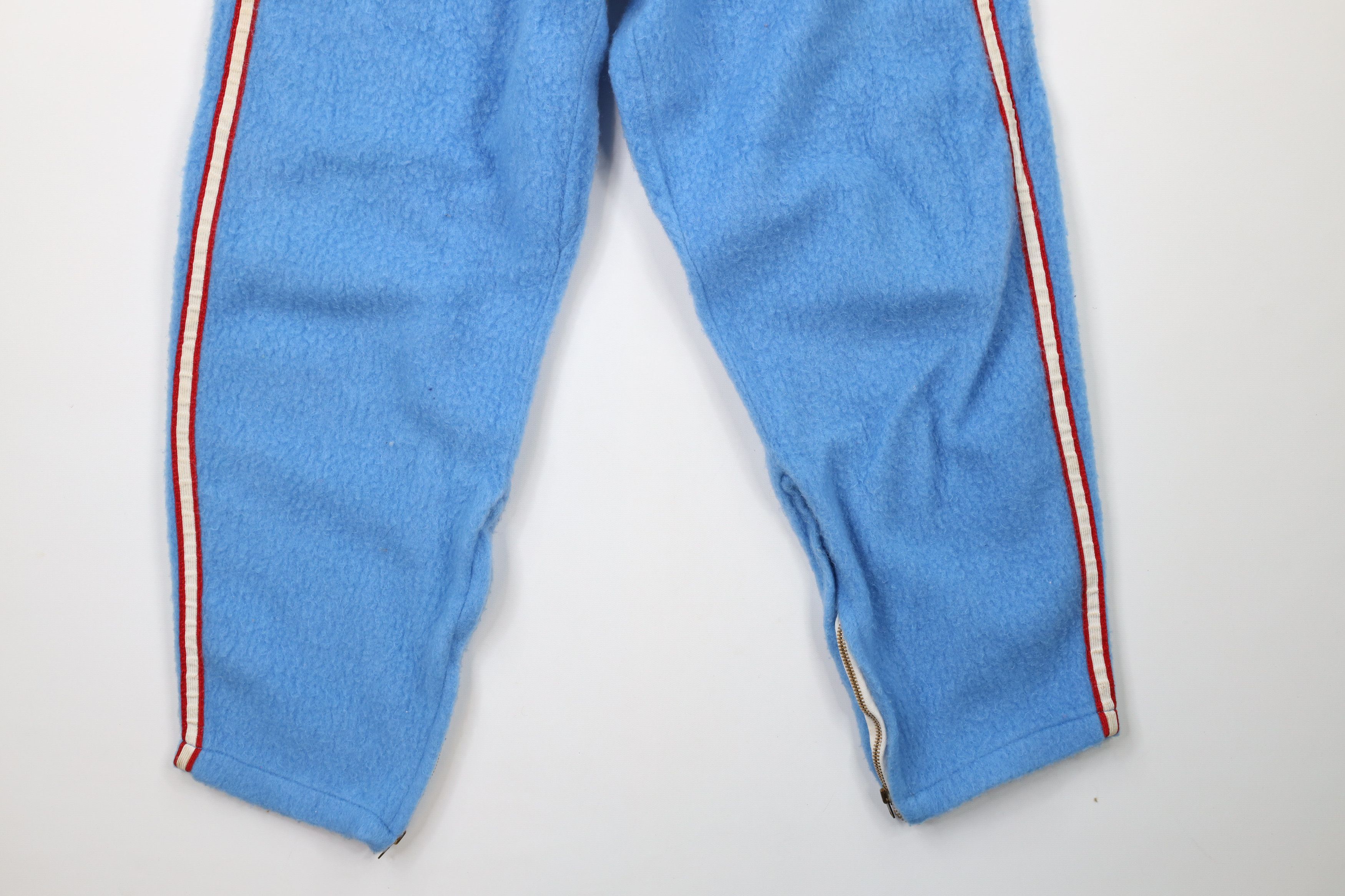 Vintage Vintage 50s MacGregor Striped Fleece Sweatpants Blue USA Size US 34 / EU 50 - 4 Thumbnail