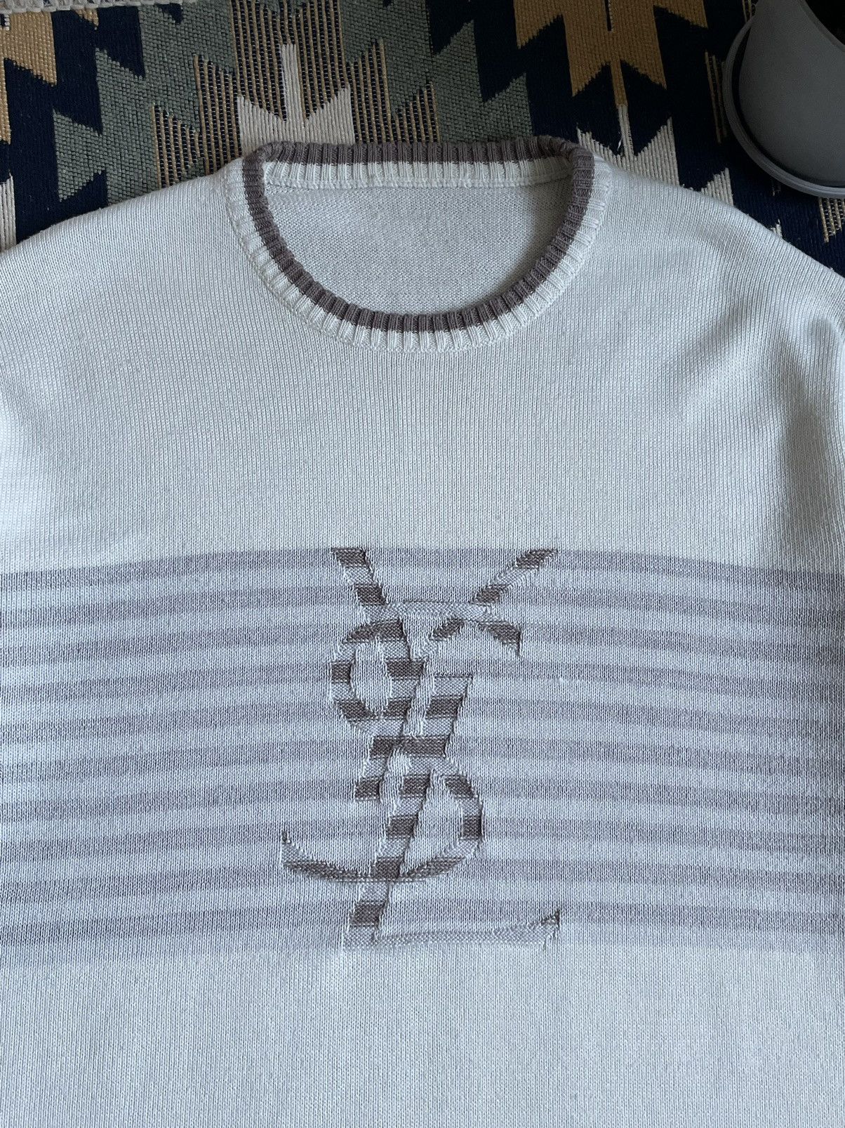Yves Saint Laurent Vintage YSL Yves Saint Laurent Knitted Sweater Size US L / EU 52-54 / 3 - 5 Thumbnail