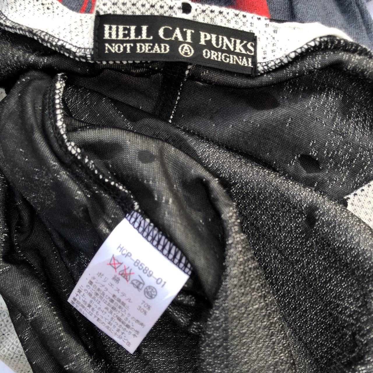 Japanese Brand HELL CAT PUNKS BONDAGE DESTROY THRASHED PUNK SHIRT Size US S / EU 44-46 / 1 - 6 Thumbnail