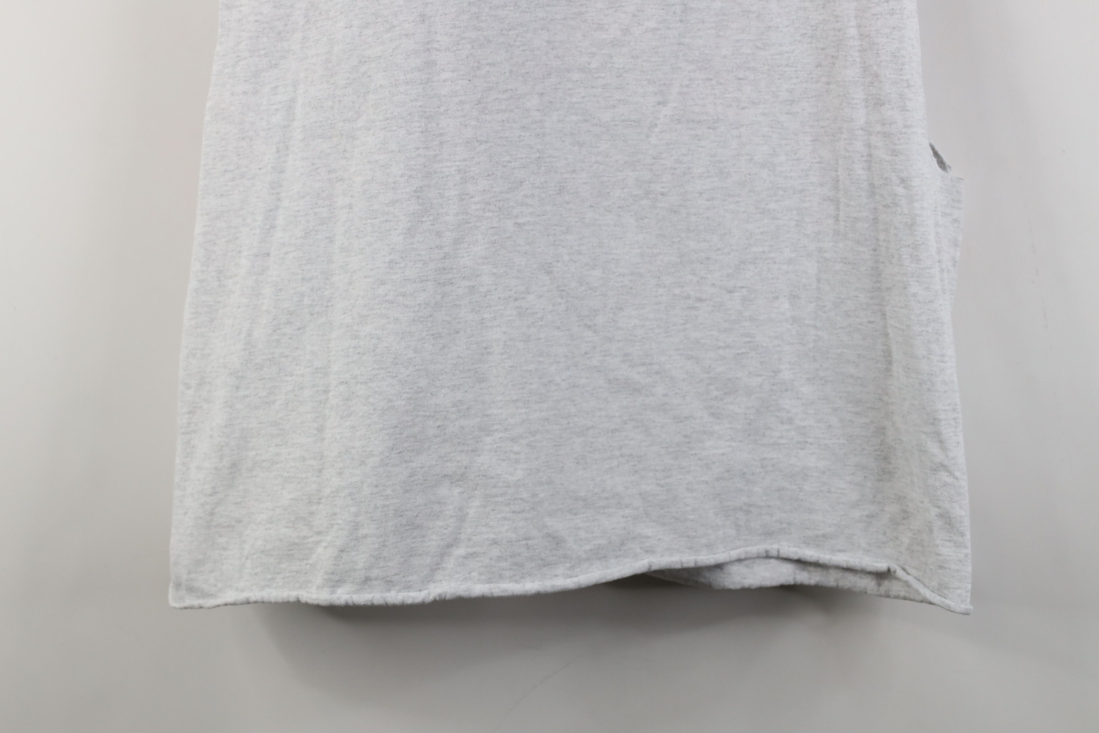 Vintage Vintage 90s Cropped University of Michigan T-Shirt Gray USA Size XL / US 12-14 / IT 48-50 - 10 Thumbnail