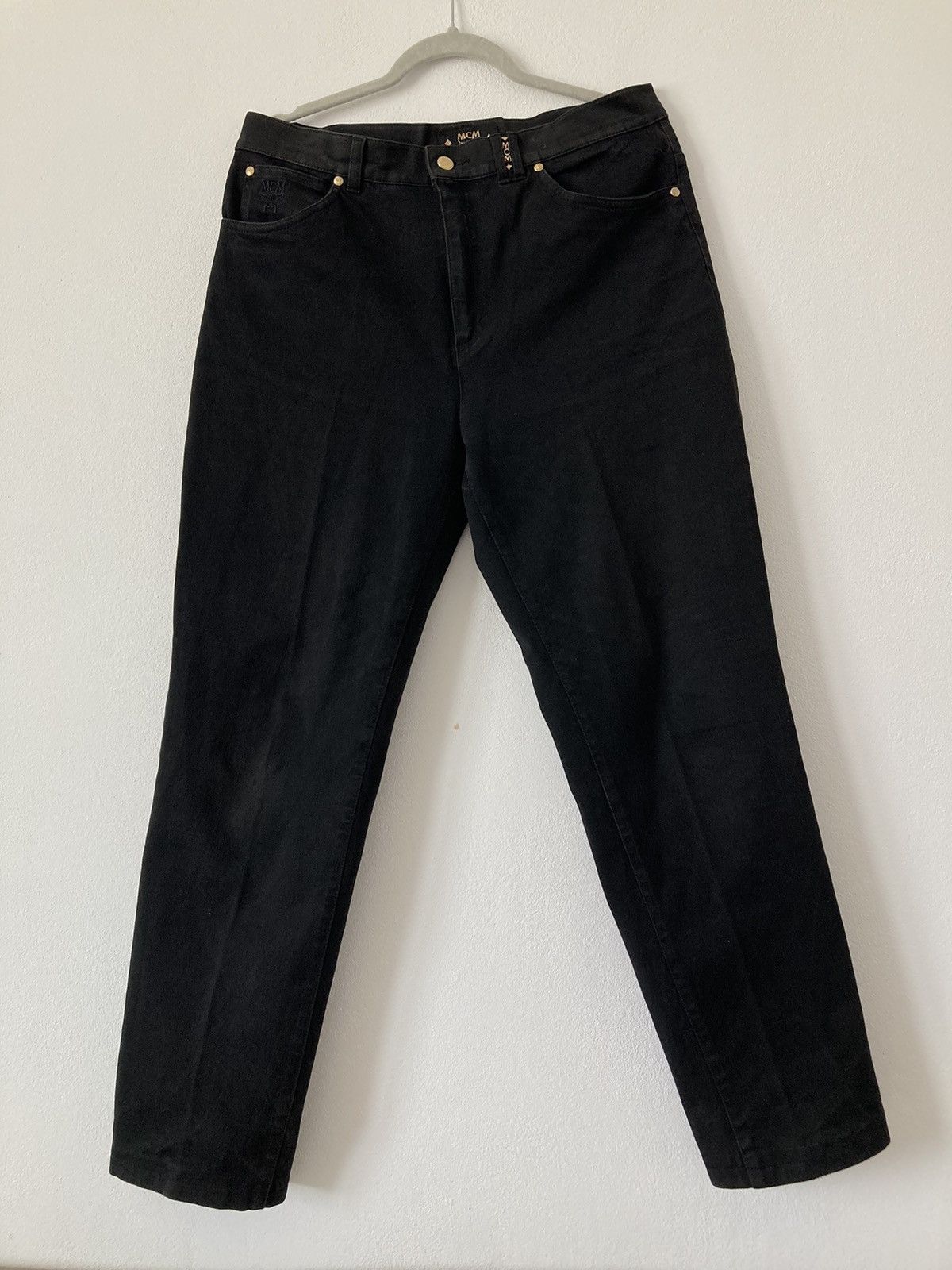 MCM VINTAGE BLACK JEANS Size US 34 / EU 50 - 1 Thumbnail