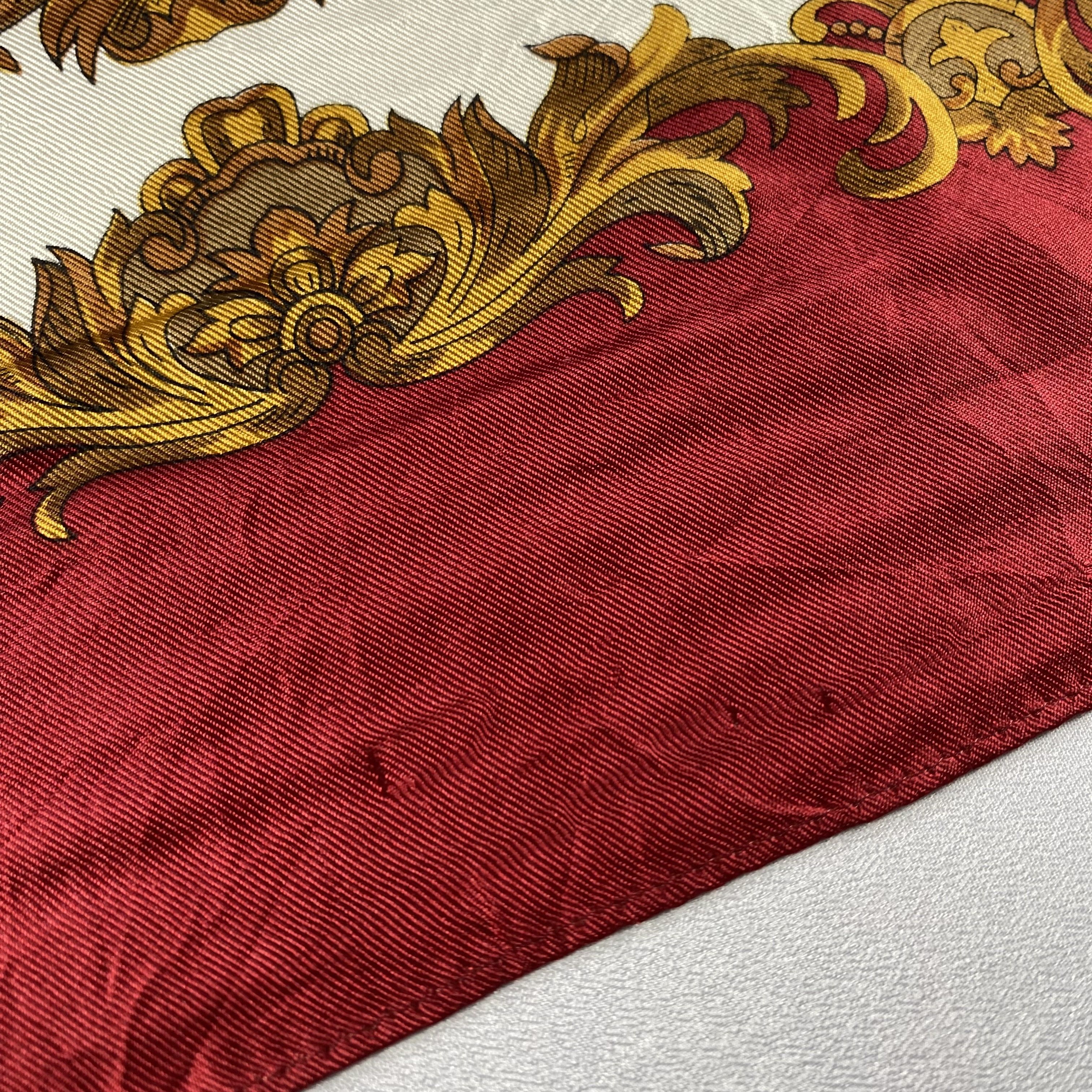 Japanese Brand × Vintage Vintage Italian Silk Scarf Hand Rolled Floral SS055 Size ONE SIZE - 5 Thumbnail