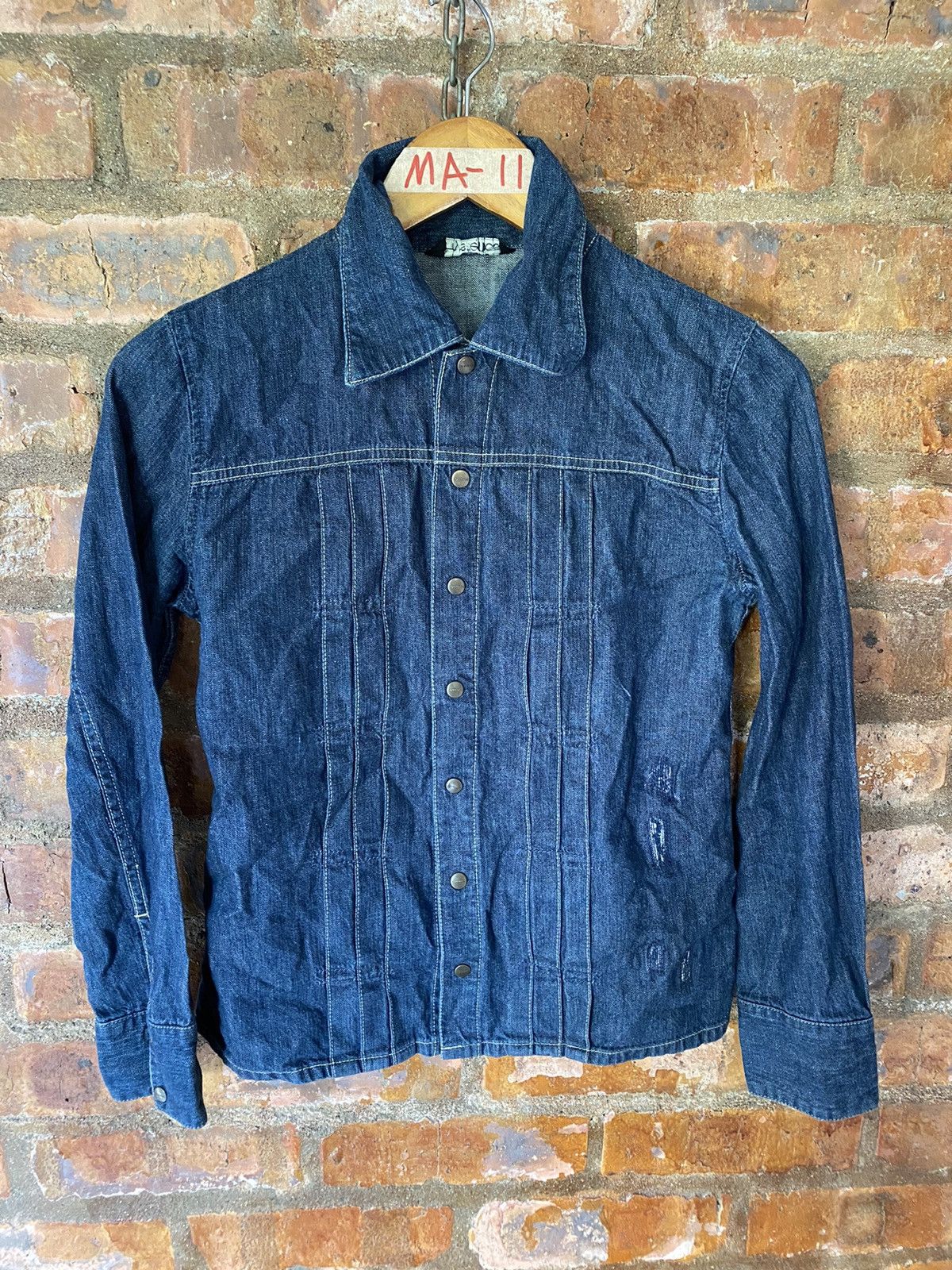 Hysteric Glamour 1990s HG Denim Shirt Distresses Size XS / US 0-2 / IT 36-38 - 2 Thumbnail