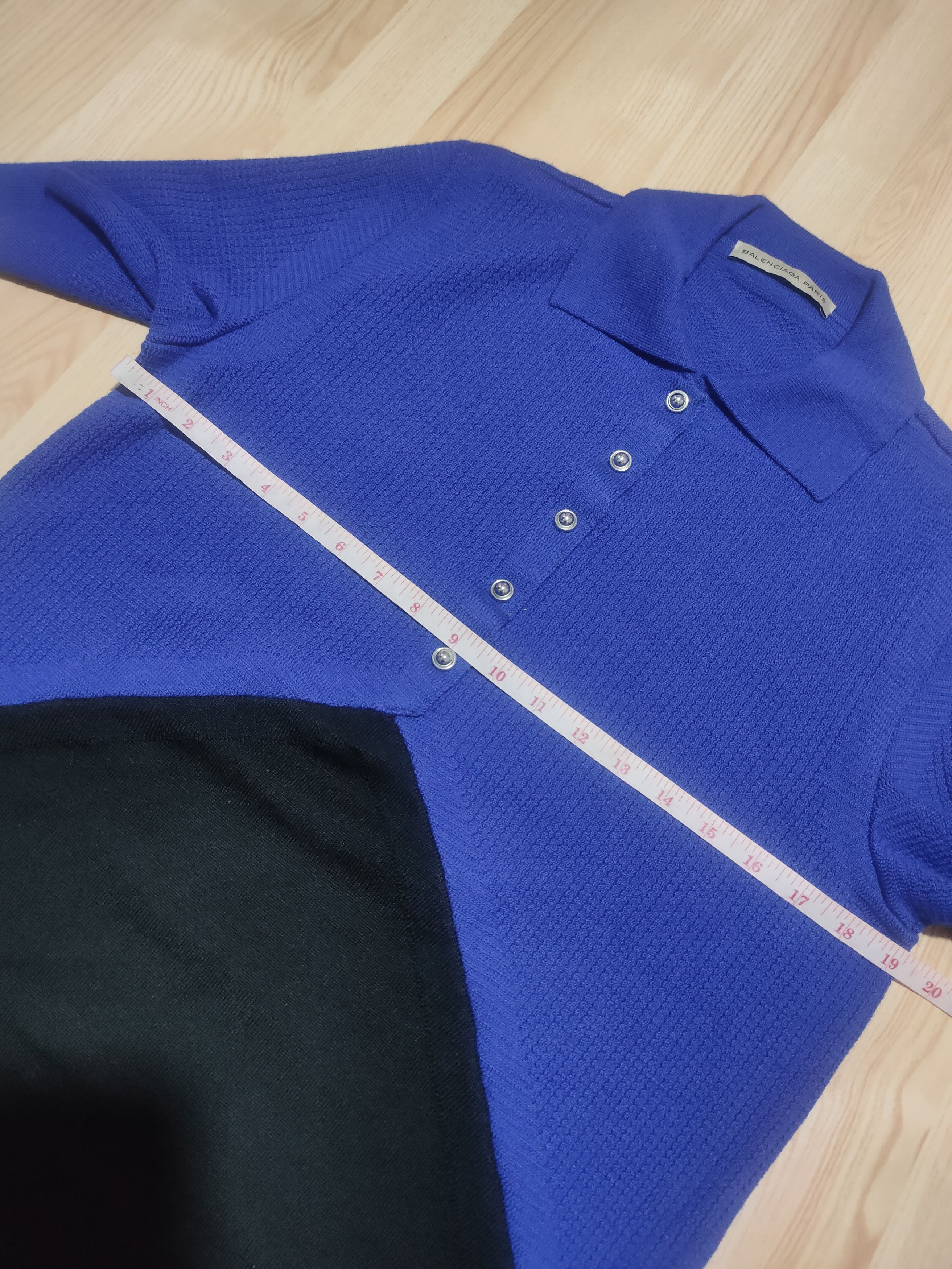 Balenciaga BALENCIAGA MONOCHROME RIB KNIT POLO DRESS Size M / US 6-8 / IT 42-44 - 9 Thumbnail