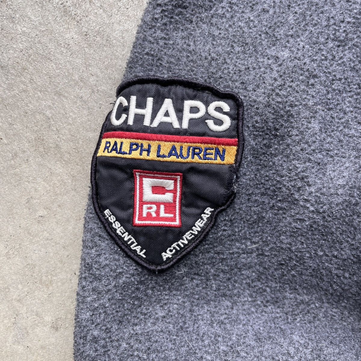 Chaps Ralph Lauren Vintage Y2K Chaps Ralph Lauren Gray Fleece Size US M / EU 48-50 / 2 - 2 Thumbnail