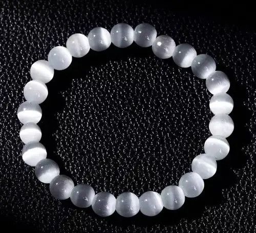 Other 8 Mm White Cat Eyes Bracelet Size ONE SIZE - 7 Thumbnail