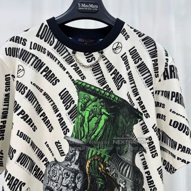 Louis Vuitton Louis Vuitton Chain Print Short Sleeve Shirt. Size US M / EU 48-50 / 2 - 3 Thumbnail