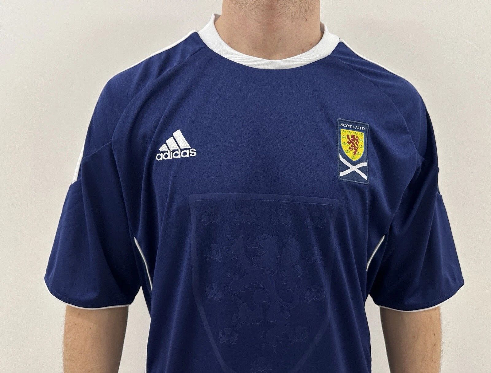 Adidas National Team Scotland 2010 2011 Home Jersey T-Shirt Soccer Size US L / EU 52-54 / 3 - 2 Thumbnail