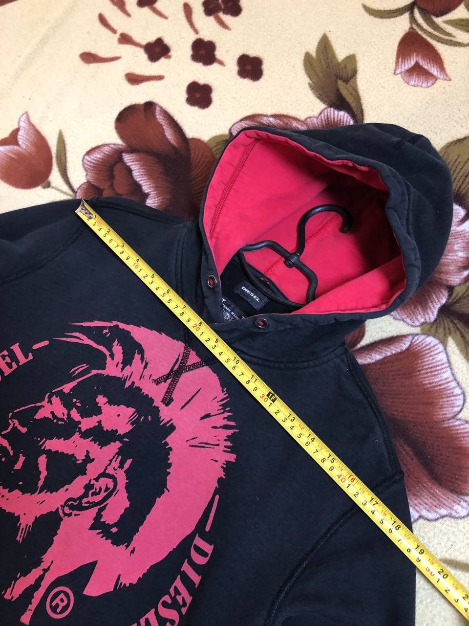Diesel Vintage Diesel Graphic Design Logo Black and Red hoodie Size US S / EU 44-46 / 1 - 13 Thumbnail