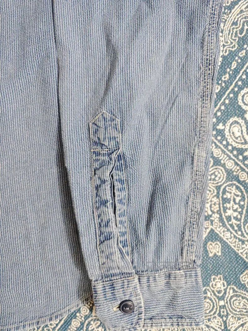 RRL Ralph Lauren RRL Ralph Lauren Striped Shirt Indigo Dye Size US M / EU 48-50 / 2 - 3 Thumbnail
