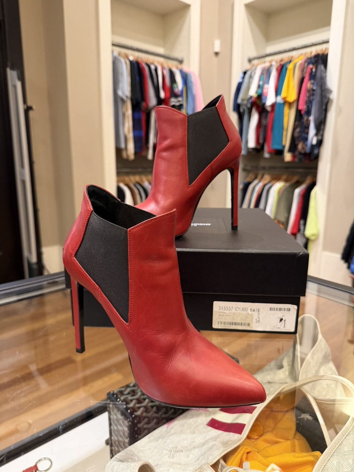 Saint Laurent Paris Saint Laurent Classic Leather Ankle Boots Size US 6 / IT 36 - 2 Thumbnail