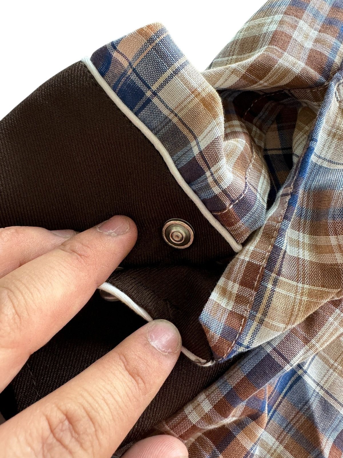 Other × Vintage Vintage H Bar C Permanent Press Ranch Wear Button Up (FLAWS) Size US XL / EU 56 / 4 - 6 Thumbnail