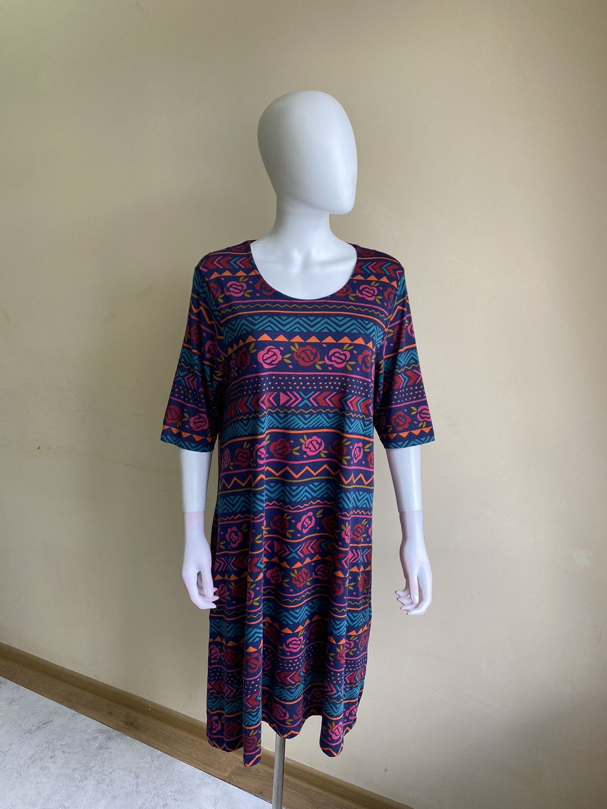 Gudrun Sjoden Gudrun Sjoden Womens Multicolor Floral Midi Dress Size M Size M / US 6-8 / IT 42-44 - 2 Thumbnail