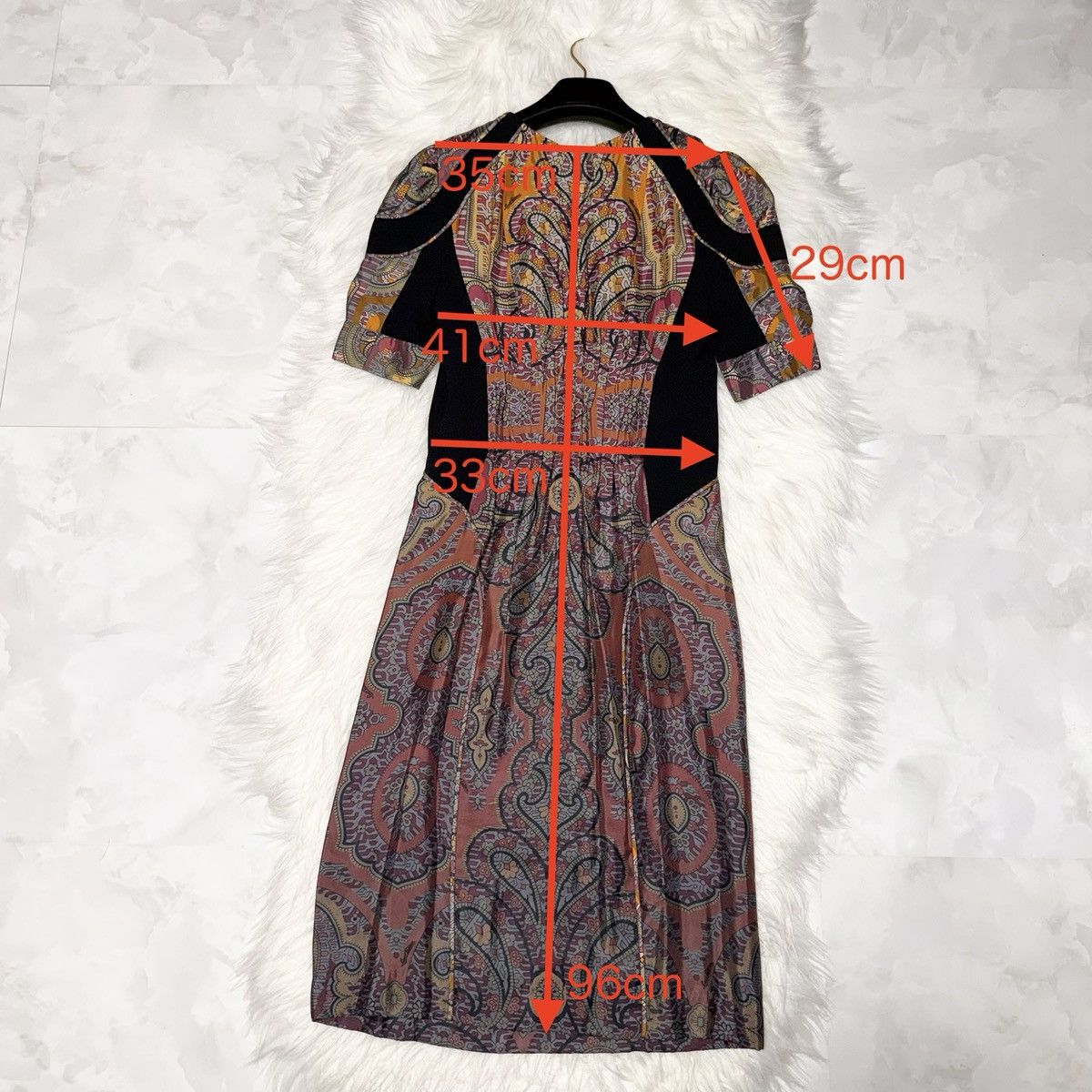 Louis Vuitton Authentic Louis Vuitton Paisley Print Short Sleeve Dress 34 Size XS / US 0-2 / IT 36-38 - 4 Thumbnail