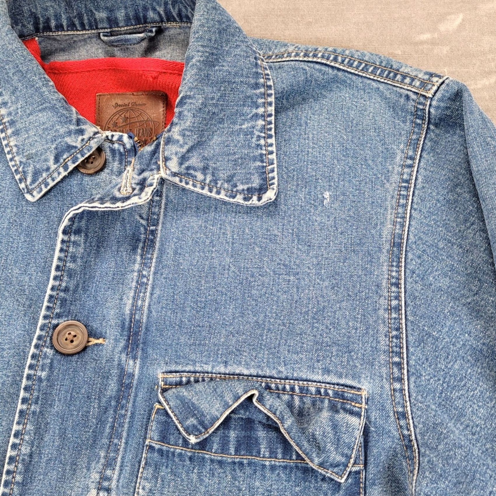 Gap VINTAGE Gap Blue Jeans Denim Barn Jacket Coat Size 28" / US 6 / IT 42 - 2 Thumbnail
