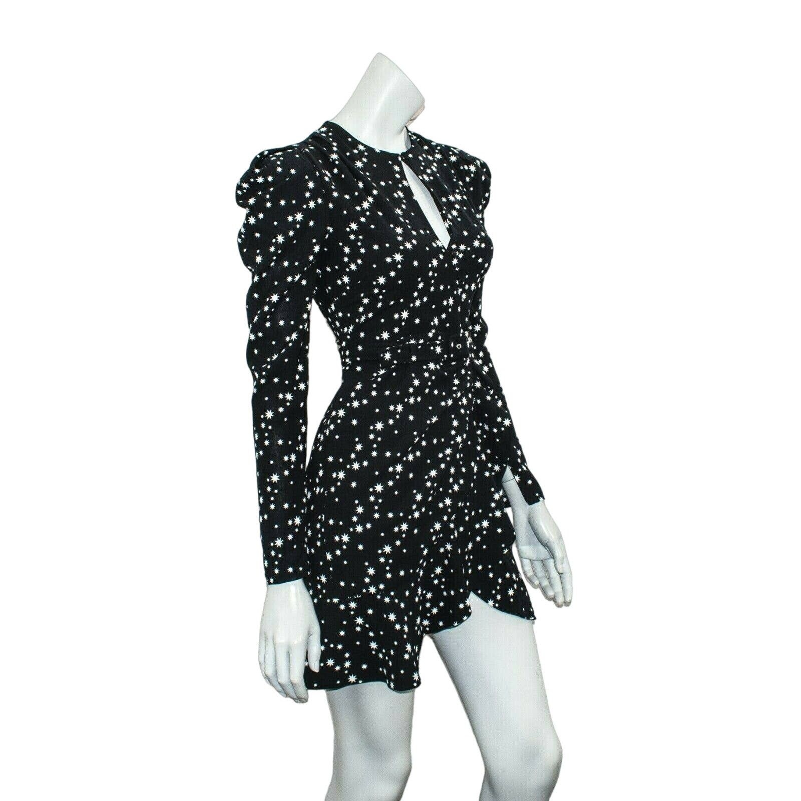 Jonathan Simkhai Jonathan Simkhai Star Print Wrap Dress Black size 0 NWT $465 Size XS / US 0-2 / IT 36-38 - 5 Thumbnail