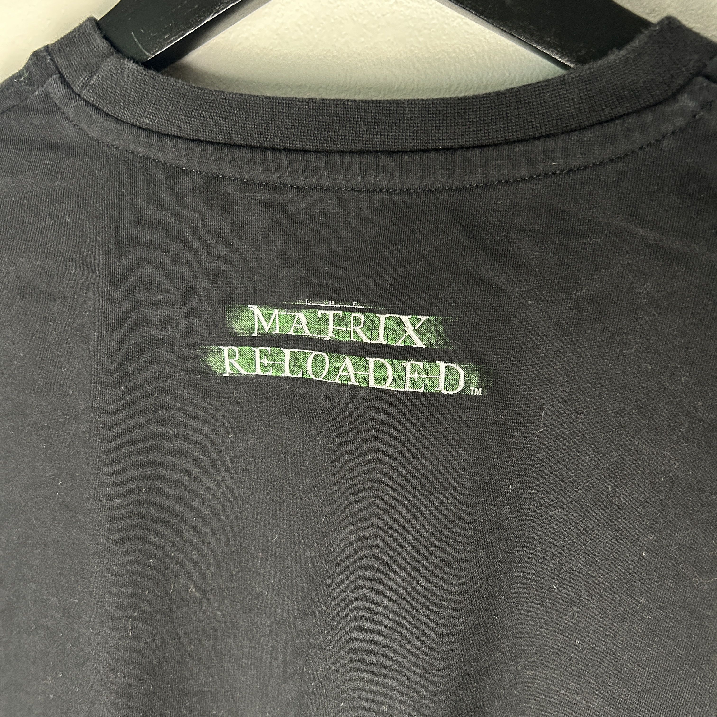 Vintage Vintage Matrix Reloaded Glitch 2003 Longsleeve Movie T-shirt Size US L / EU 52-54 / 3 - 6 Thumbnail