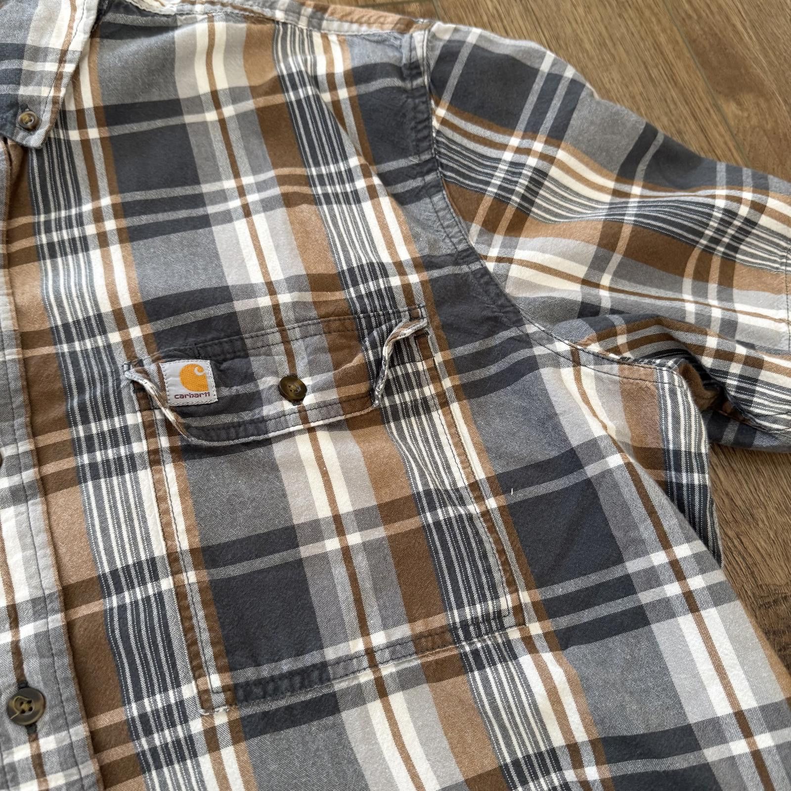 Carhartt Carhartt Relaxed Fit Plaid Button Up Shirt XL Workwear Size US XL / EU 56 / 4 - 9 Thumbnail