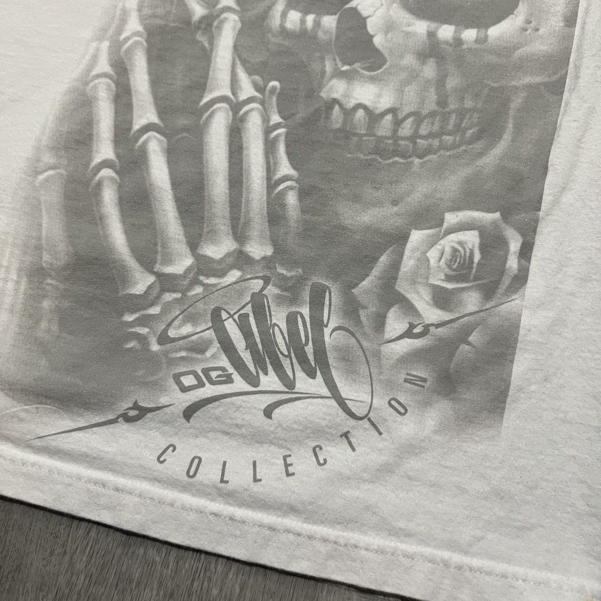 Vintage OG Abel White Y2K My Crazy Life Skull USA Graffiti Shirt Size US XXL / EU 58 / 5 - 4 Thumbnail