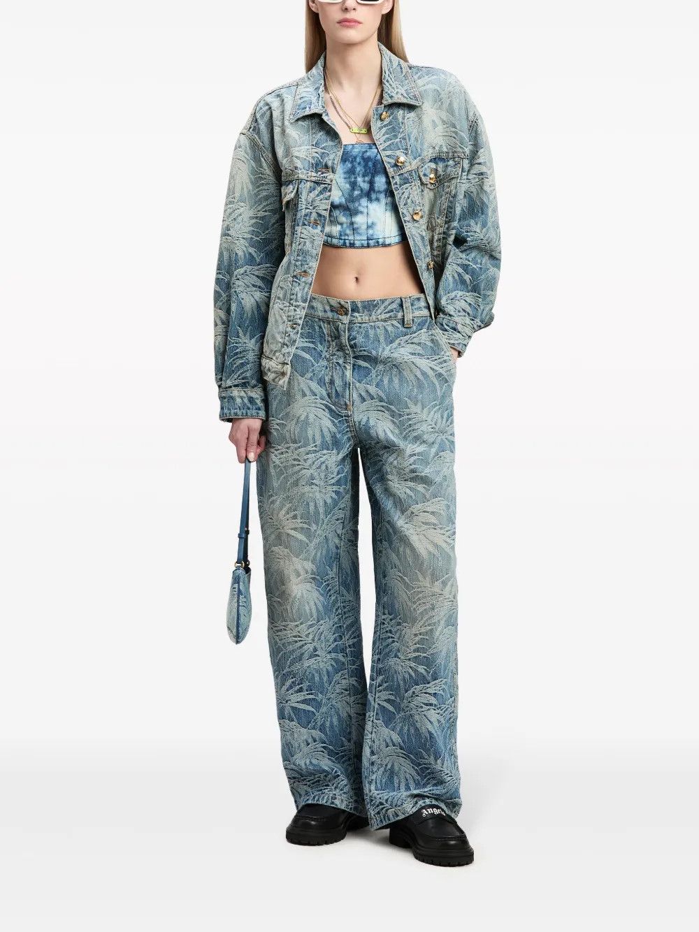 Palm Angels o1y1125 Denim Pant in Blue Size 27" / US 4 / IT 40 - 6 Thumbnail