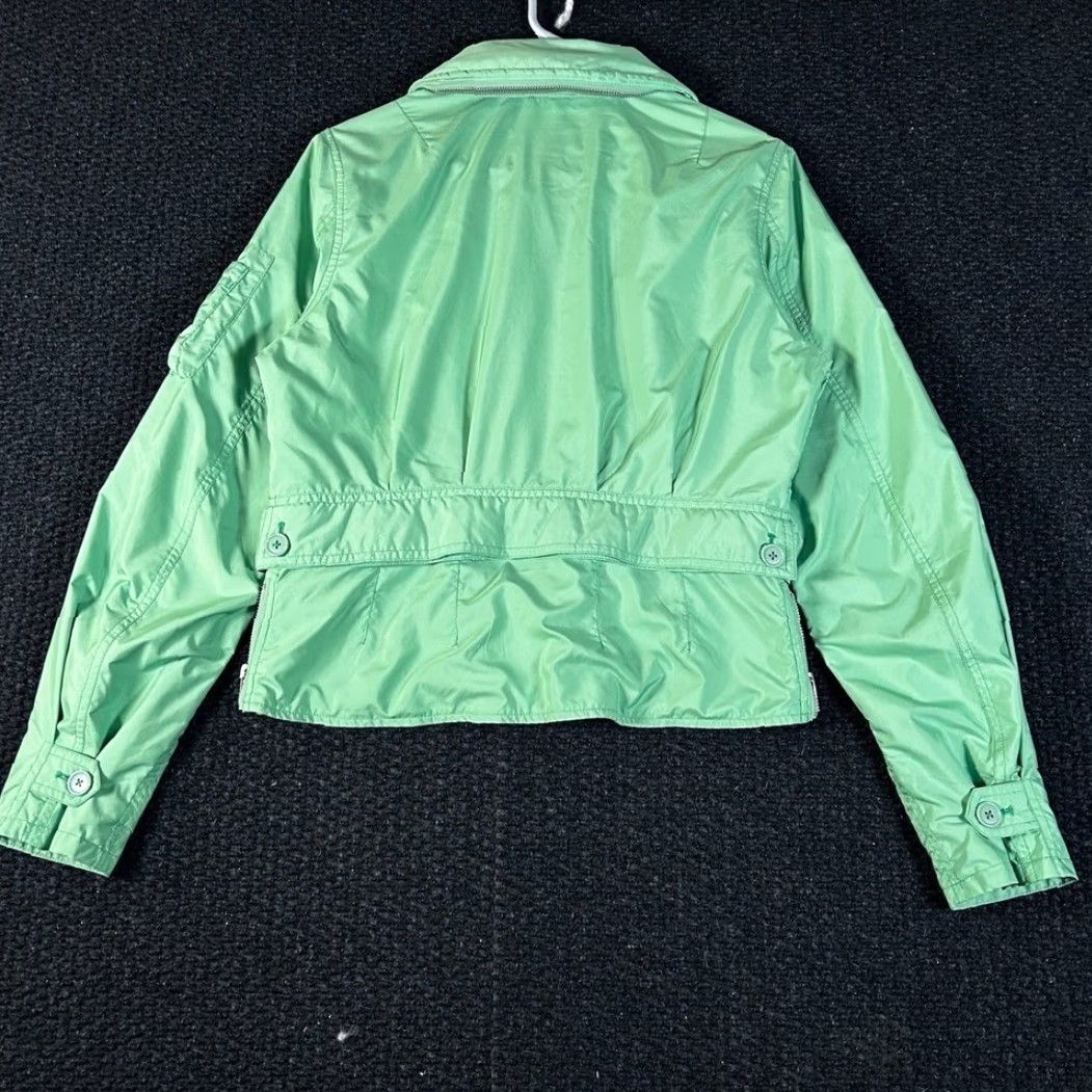 Ralph Lauren Ralph Lauren Polo Jeans Co Green Full Zip Bomber Jacket Womens M size Green Logo Zipper Pocket Lined Casual Modern Short Length Fall Spring Size 32" / US 10 / IT 46 - 4 Thumbnail