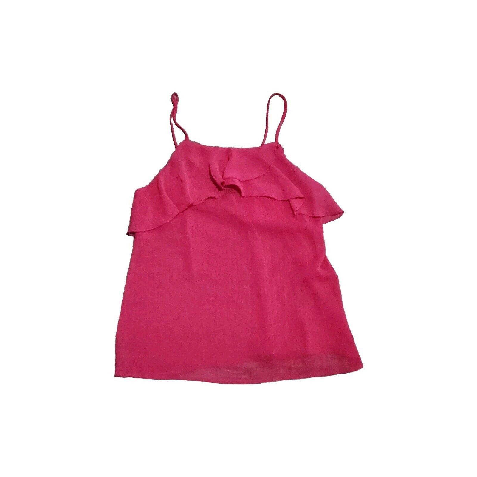 Designer Love J Tank Top Hot Pink Medium Sheer Y2k Shirt See Through Size M / US 6-8 / IT 42-44 - 1 Thumbnail
