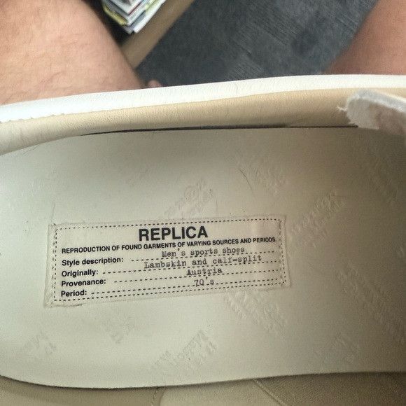 Maison Margiela Maison Margiela Gat Sneaker Low White Gray 16 49 Suede Size US 15 / EU 48 - 7 Thumbnail