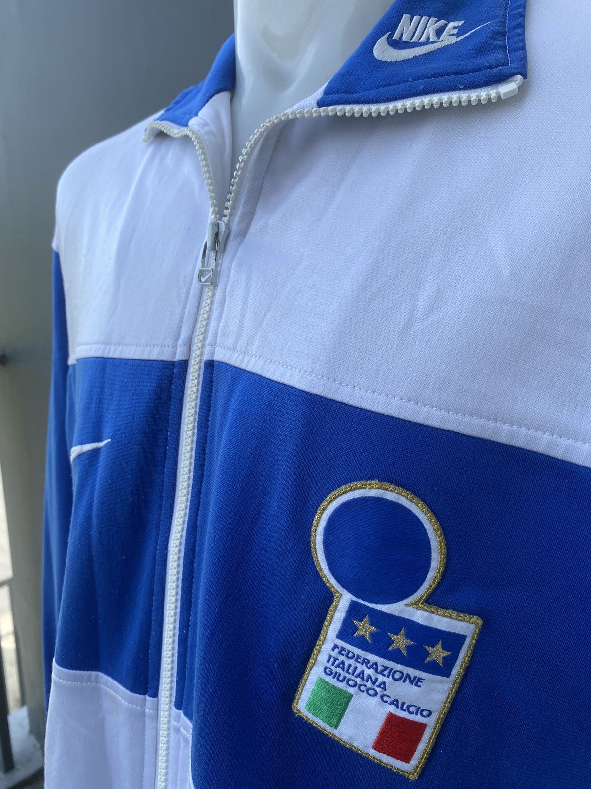 Nike × Sports Specialties VTG 1996 NIKE AZZURI ITALY WORLD CUP TRAINER TRACKTOP Size US L / EU 52-54 / 3 - 3 Thumbnail