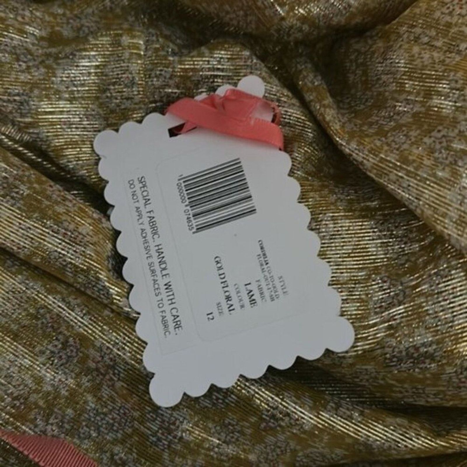 Shrimps Shrimps Cordelia Floral print Lamé Wrap Blouse In Gold 8 Size M / US 6-8 / IT 42-44 - 6 Thumbnail