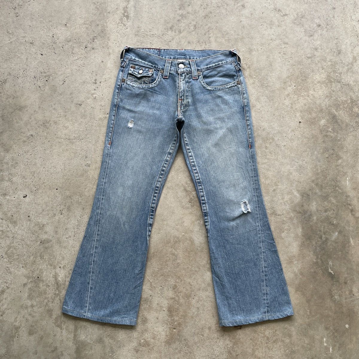 True Religion W33 Vintage True Religion Jean FLARE USA BOOTCUT Pants Denim Size US 33 - 1 Thumbnail