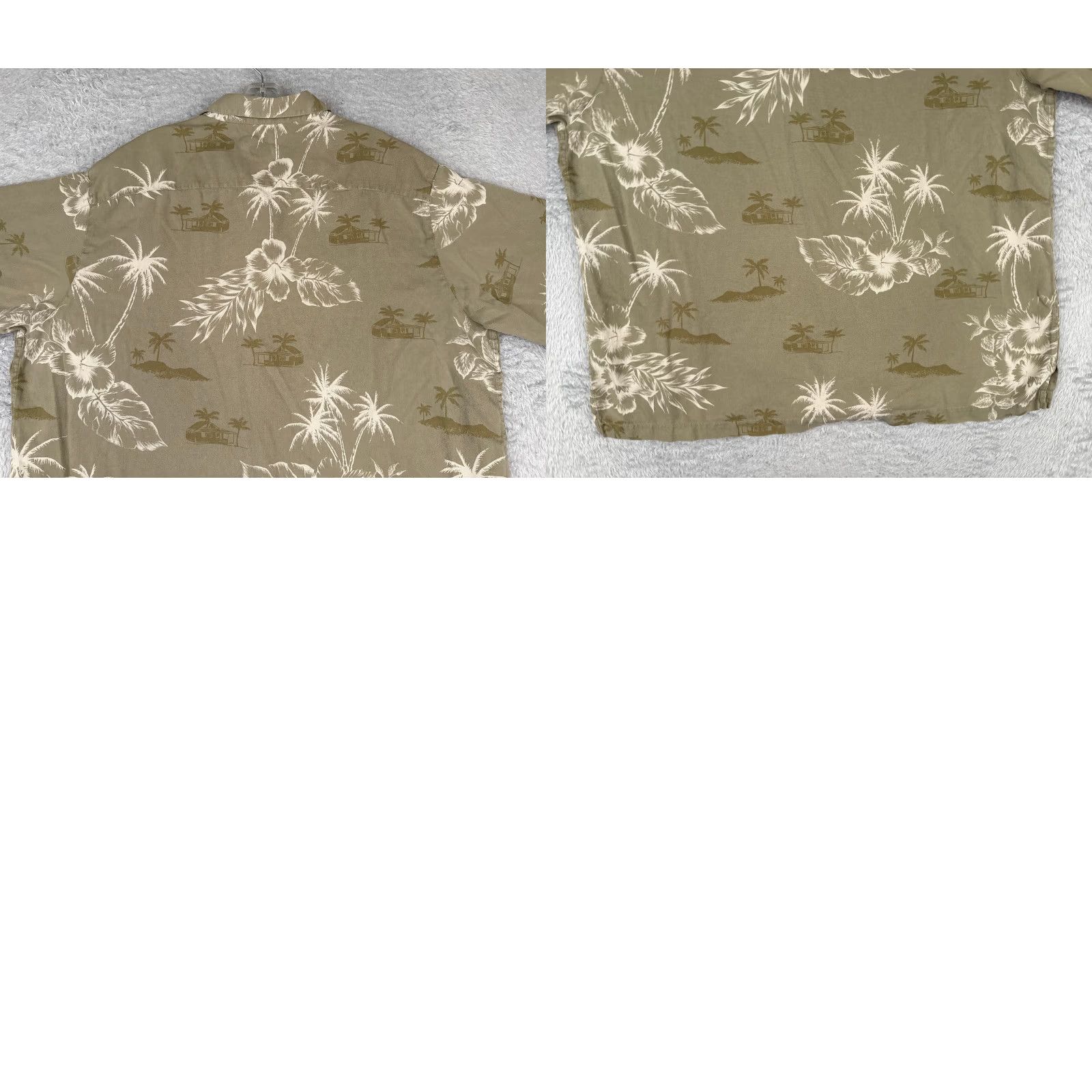 Croft & Barrow Croft & Barrow Caribbean Shirt Mens XL Green Floral Palm Hawaiian Silk Cotton Button-Up Short Sleeve Beach Resort Size US XL / EU 56 / 4 - 9 Thumbnail