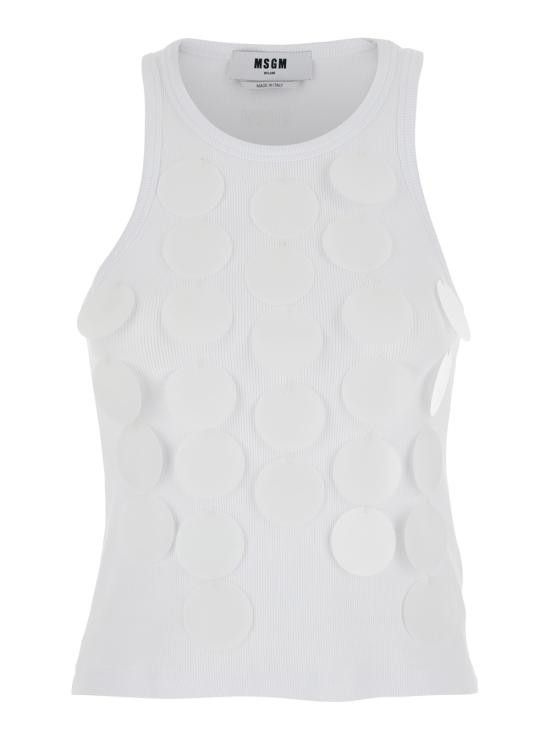 MSGM MSGM Women Tops 3842MDT8125712001 White Size M / US 6-8 / IT 42-44 - 1 Thumbnail