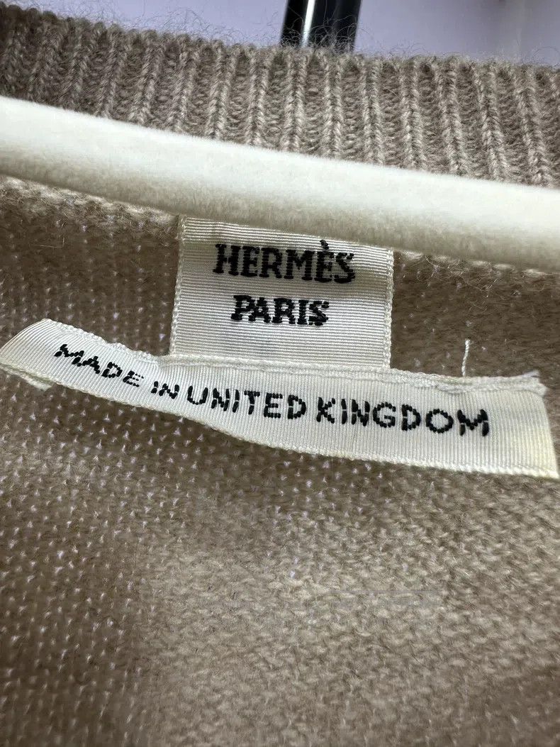 Hermes Hermes Color-blocked sweater with intarsia goat fur long-s Size XS / US 0-2 / IT 36-38 - 3 Thumbnail