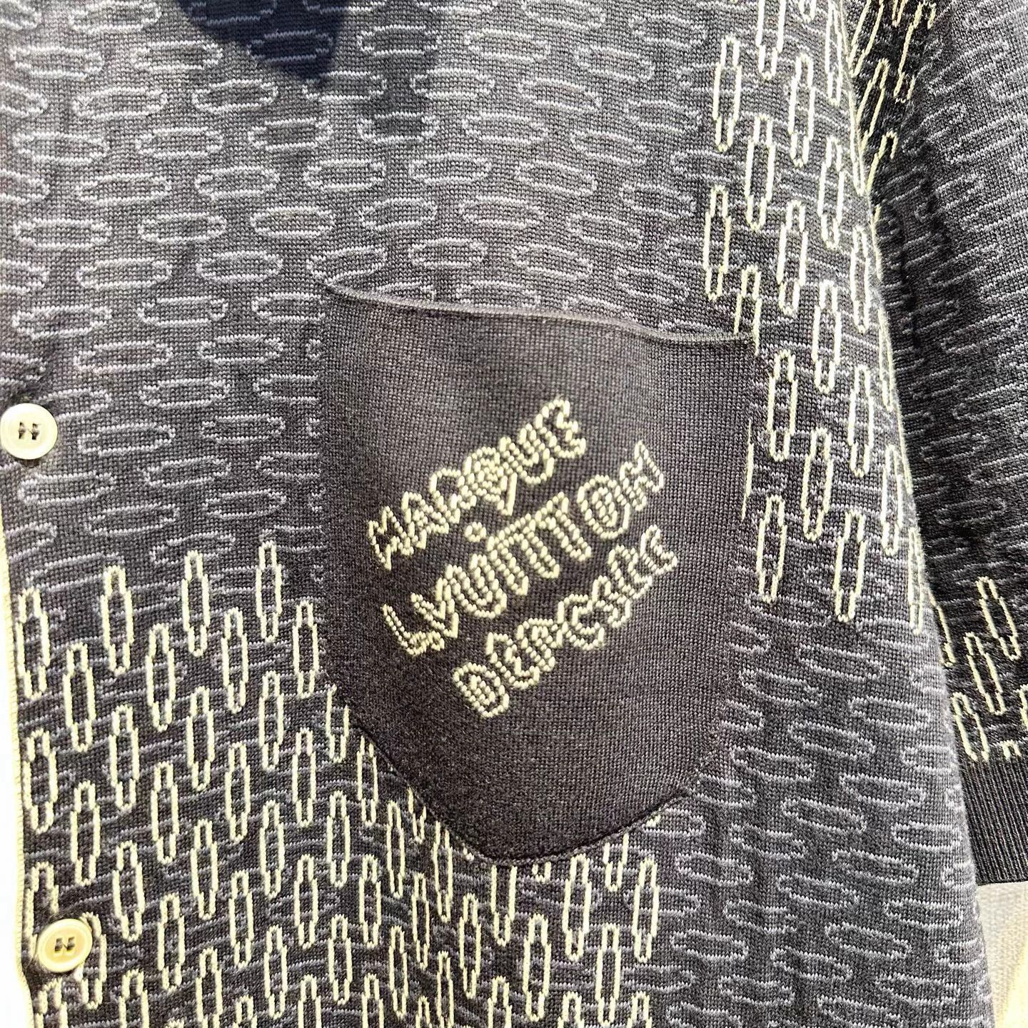 Louis Vuitton LV Damier short-sleeve knit shirt XL Size US XL / EU 56 / 4 - 6 Thumbnail