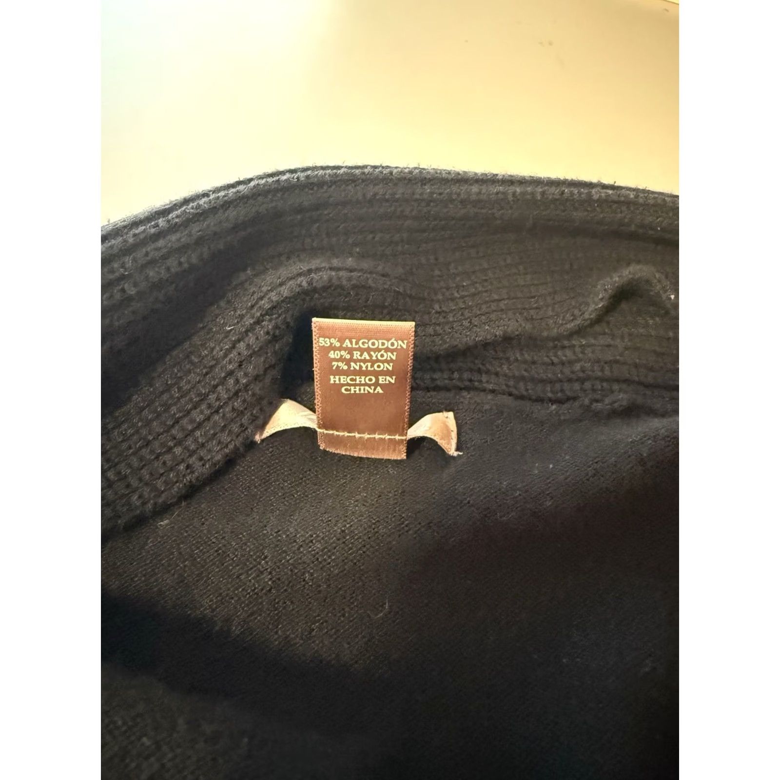 Vintage White Stag Womens Sweater Size L Black Open Cardigan Minimal Basic Dark Academia Poetry Size L / US 10 / IT 46 - 4 Thumbnail