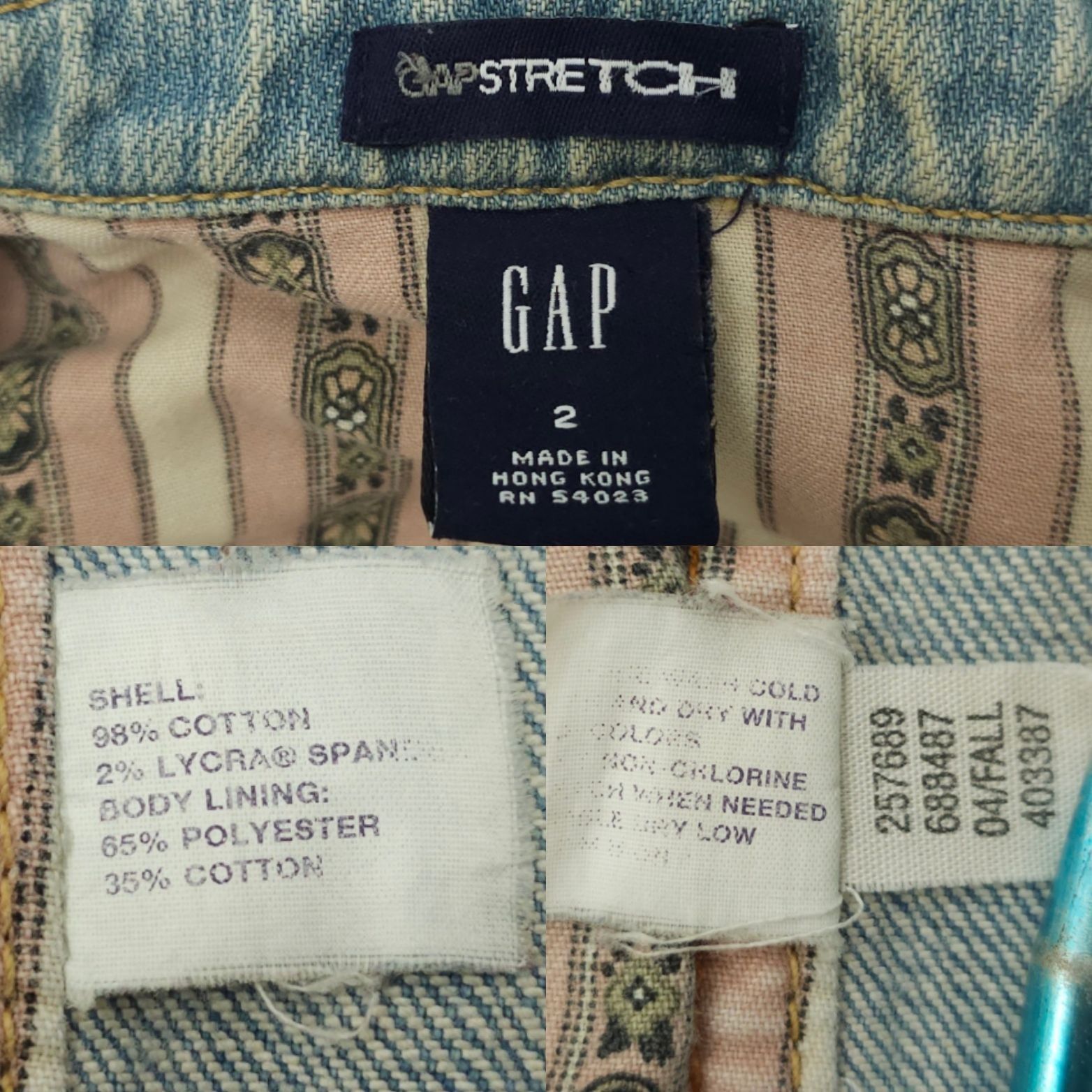 Gap GAP Denim Blazer Jacket Womens 2 READ Y2K Indie Light Wash Size XS / US 0-2 / IT 36-38 - 8 Thumbnail