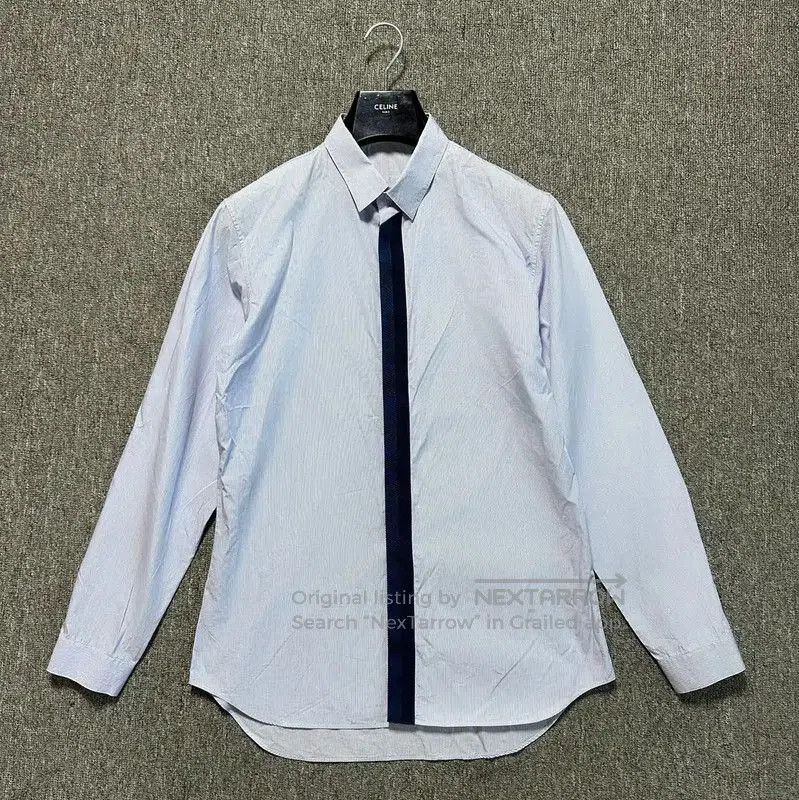 Dior Dior Men's Long Sleeve Shirt in Light Blue . Size US XL / EU 56 / 4 - 1 Thumbnail