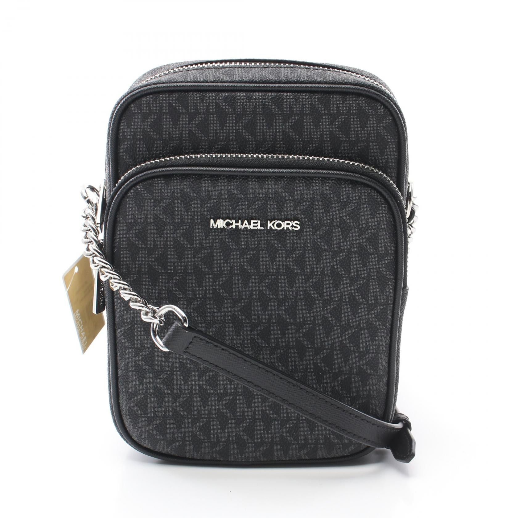 Michael Kors Michael Kors Jet Set Travel Shoulder Bag Coated Canvas Leather Black Size ONE SIZE - 1 Thumbnail