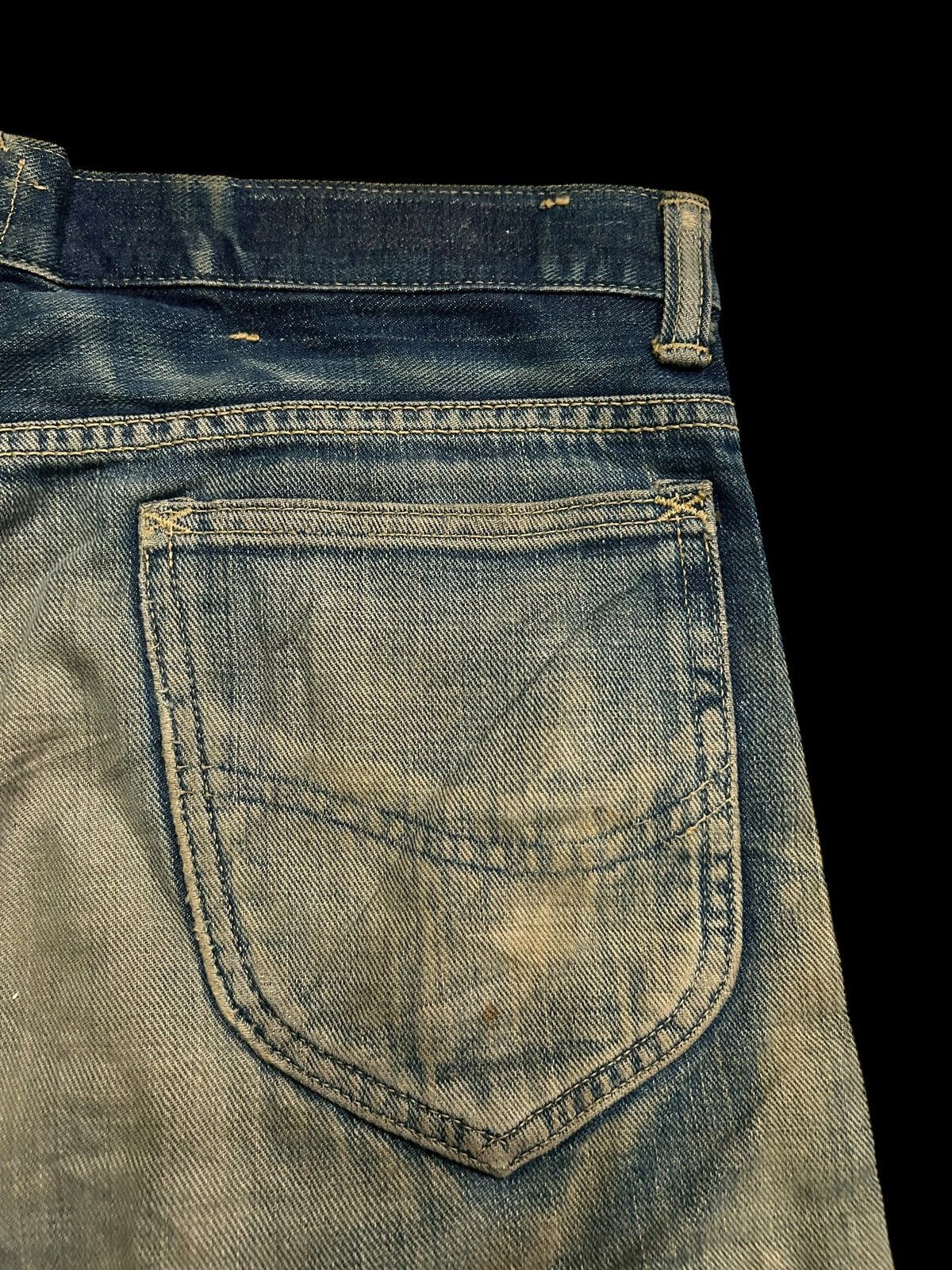 Japanese Brand × Kapital × Vintage Vintage Lee Cowboy Selvedge Distressed Short Denim Jeans Size US 32 / EU 48 - 11 Thumbnail