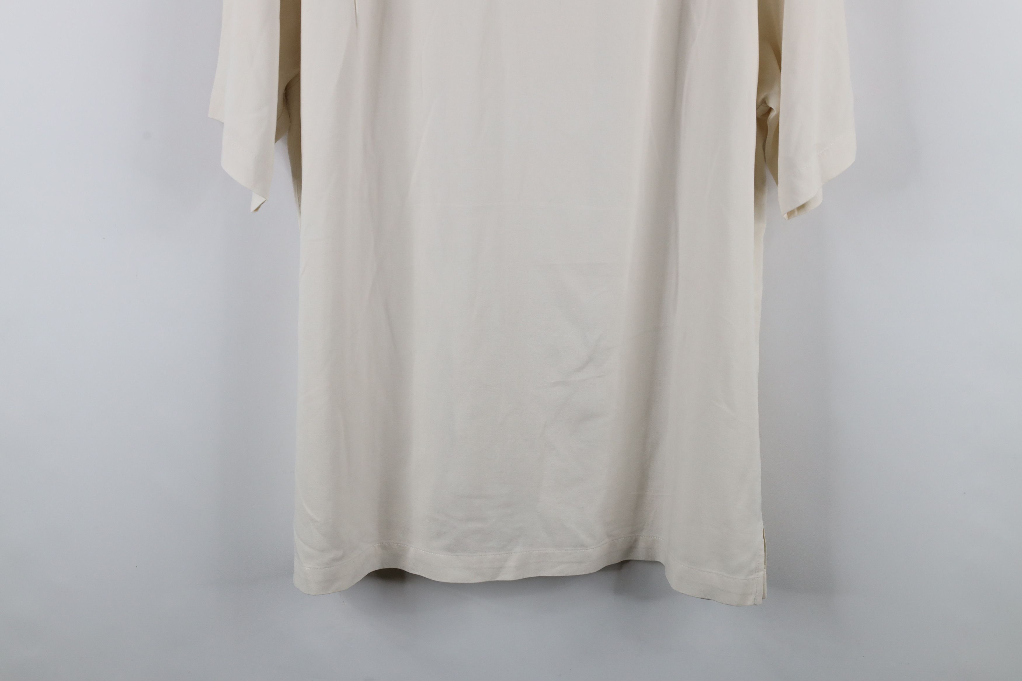 Tommy Bahama × Vintage Vintage Tommy Bahama Silk Looped Collar Button Shirt Cream Size US L / EU 52-54 / 3 - 14 Thumbnail