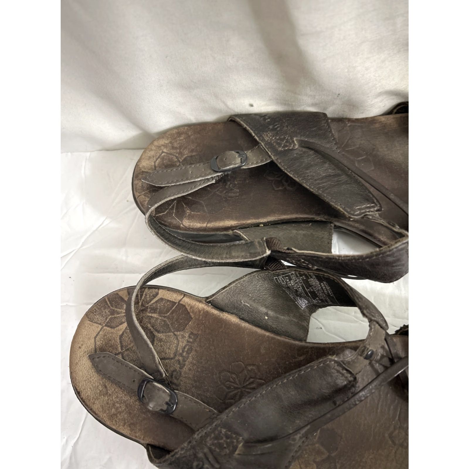Merrell Merrell Sandal Open Toe Slip-On Leather Women 8 US Mahogany Brown Comfort Flat Size US 7 / IT 37 - 5 Thumbnail