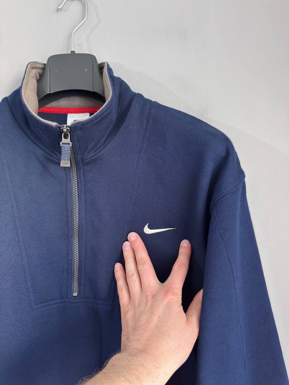 Nike Vintage Nike 90s Y2K Men's Navy 1/4 Zip Fleece Sweater, M Size US M / EU 48-50 / 2 - 4 Thumbnail