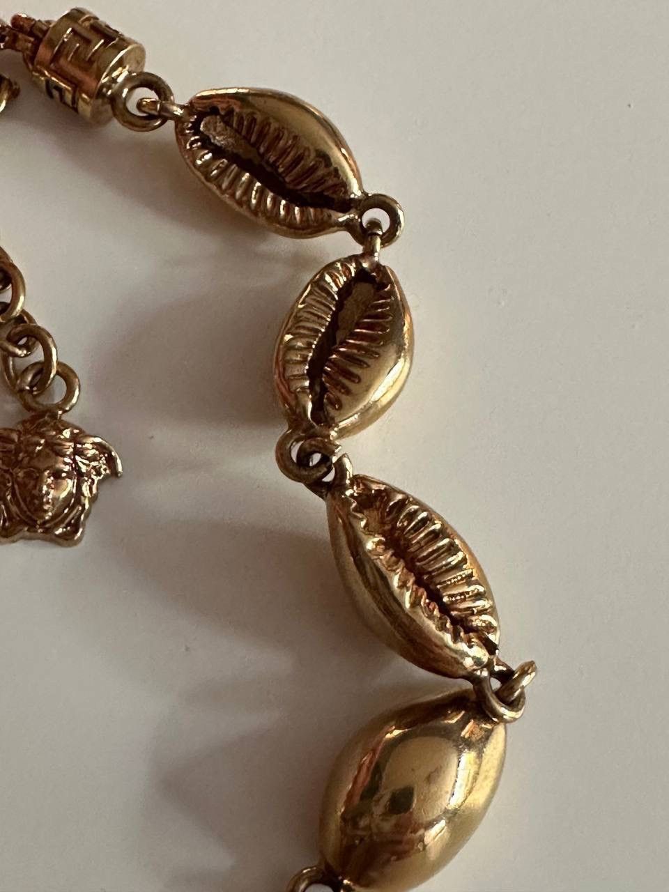 Versace Versace Bracelet Medusa Logo Shell Gold Metal Auth Size ONE SIZE - 6 Thumbnail