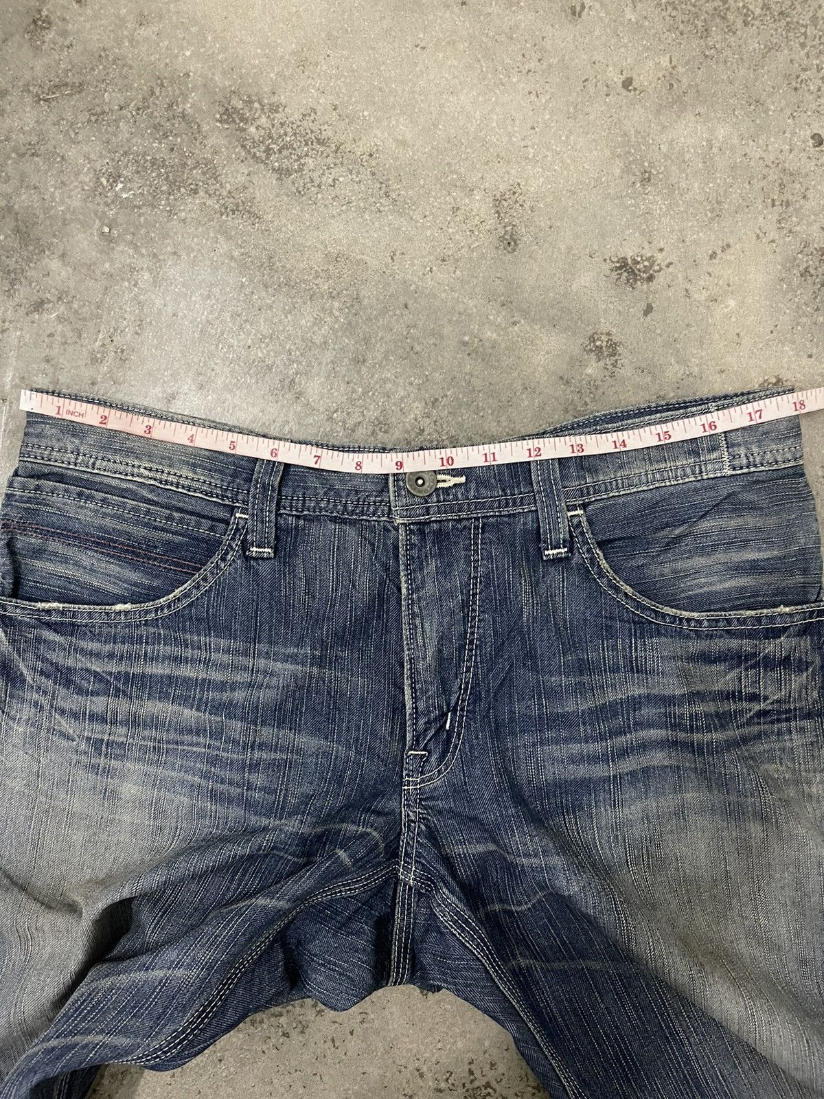 Edwin Edwin 503 Blue Trip Buckle Back Denim Size US 34 / EU 50 - 23 Thumbnail