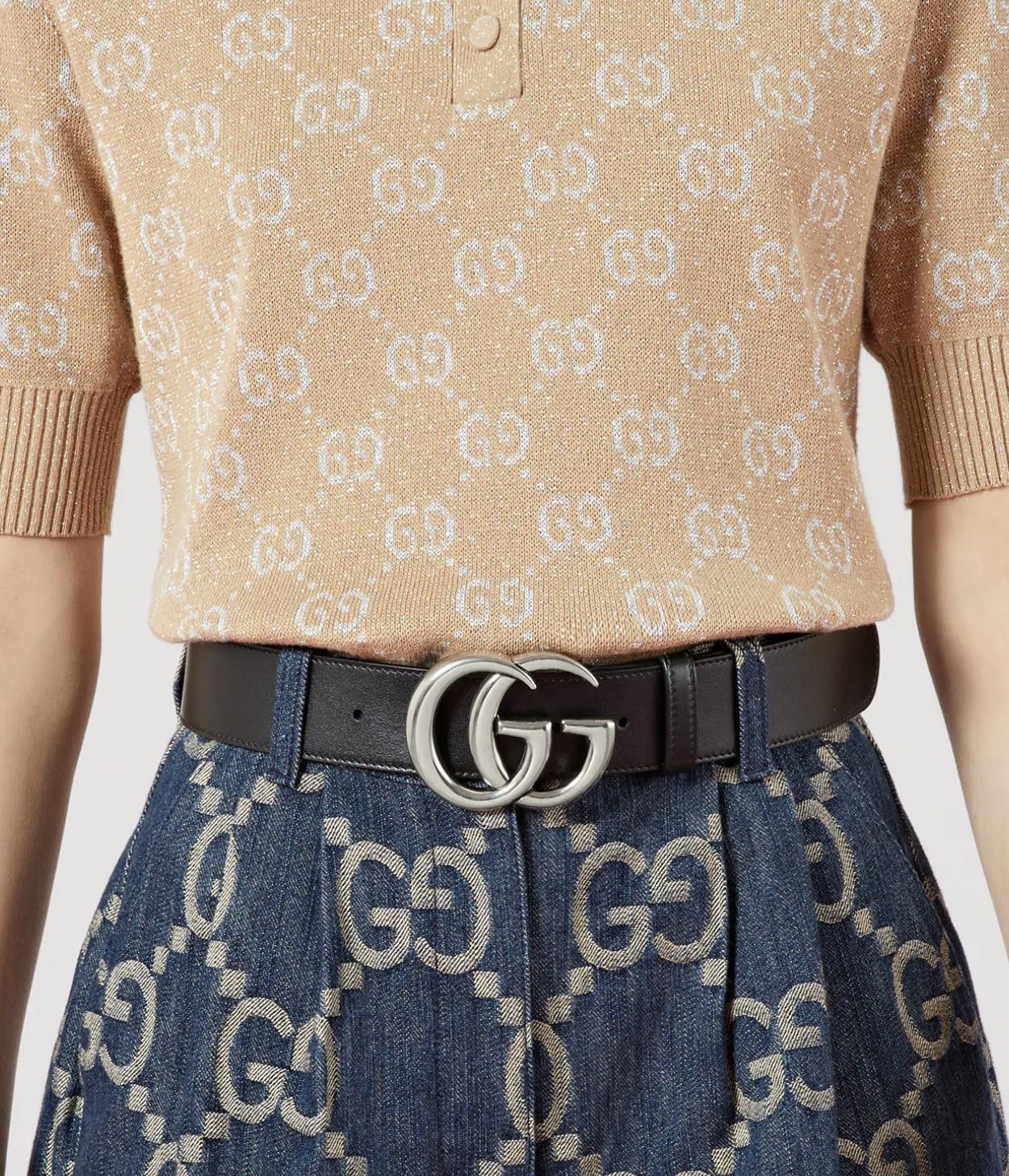 Gucci GUCCI GG MARMONT BELT SIZE 75 CM Size ONE SIZE - 3 Thumbnail