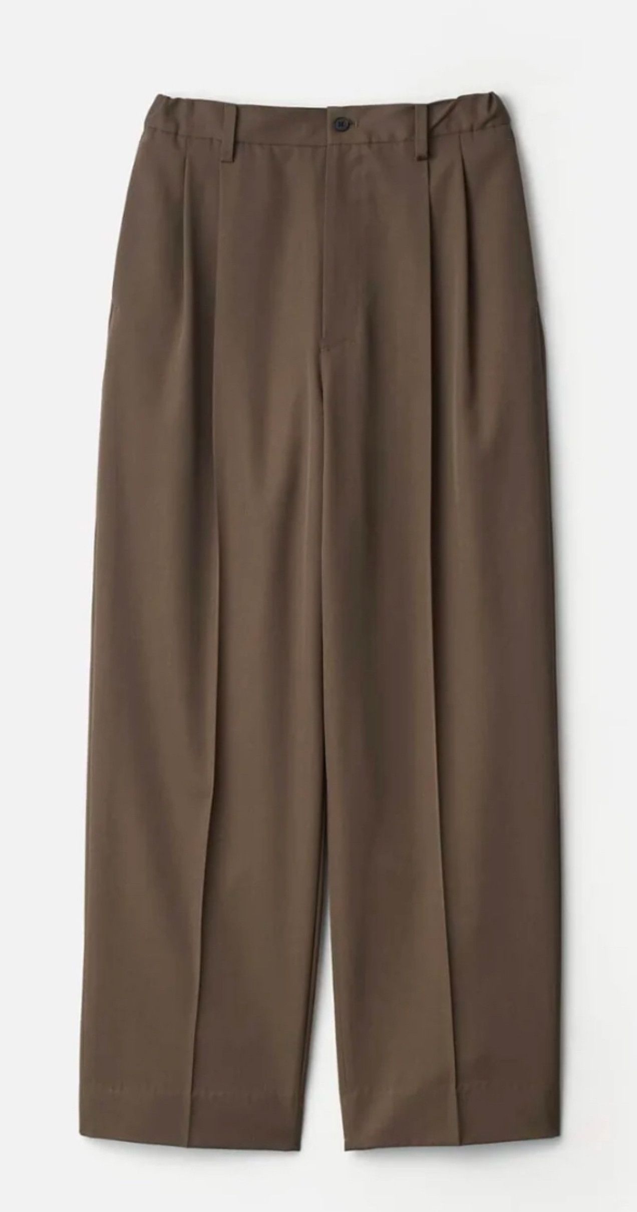 Stein SSSTEIN /Stein TWO TUCK EASY TROUSERS pants S dark beige NWT