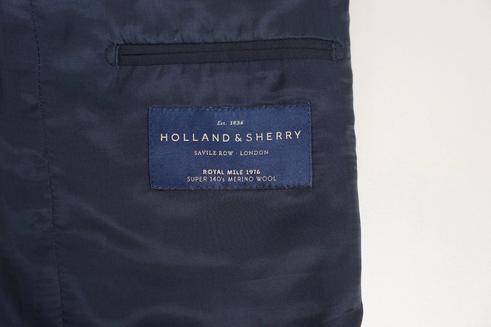 Suitsupply Men Suitsupply Blazer Lazio Merino Navy Holland Sherry US38L Size 38L - 5 Thumbnail