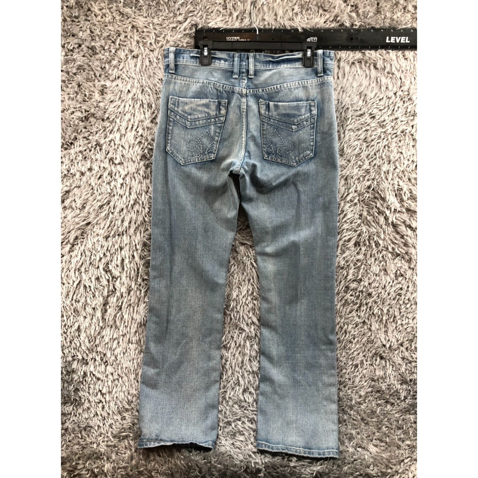 Vintage Agile Jeans Size 34 Mens Denim Blue Acid Wash Mid Rise 5-Pocket Regular Fit Jeans Regular Mens Blue 34in Inseam 34in Distressed No Vintage No Size US 34 / EU 50 - 5 Thumbnail